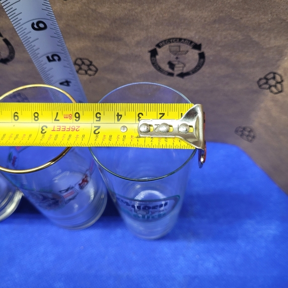 Vintage small European beer glasses from the 80's and 90's - Picture 8 of 9